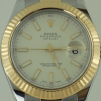 DATEJUST 41 mm ÇELİK ALTIN BEYAZ KADRAN YENİ KASA