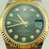 DATEJUST 31 mm ÇELİK ALTIN YEŞİL PIRLANTA KADRAN JUBILE